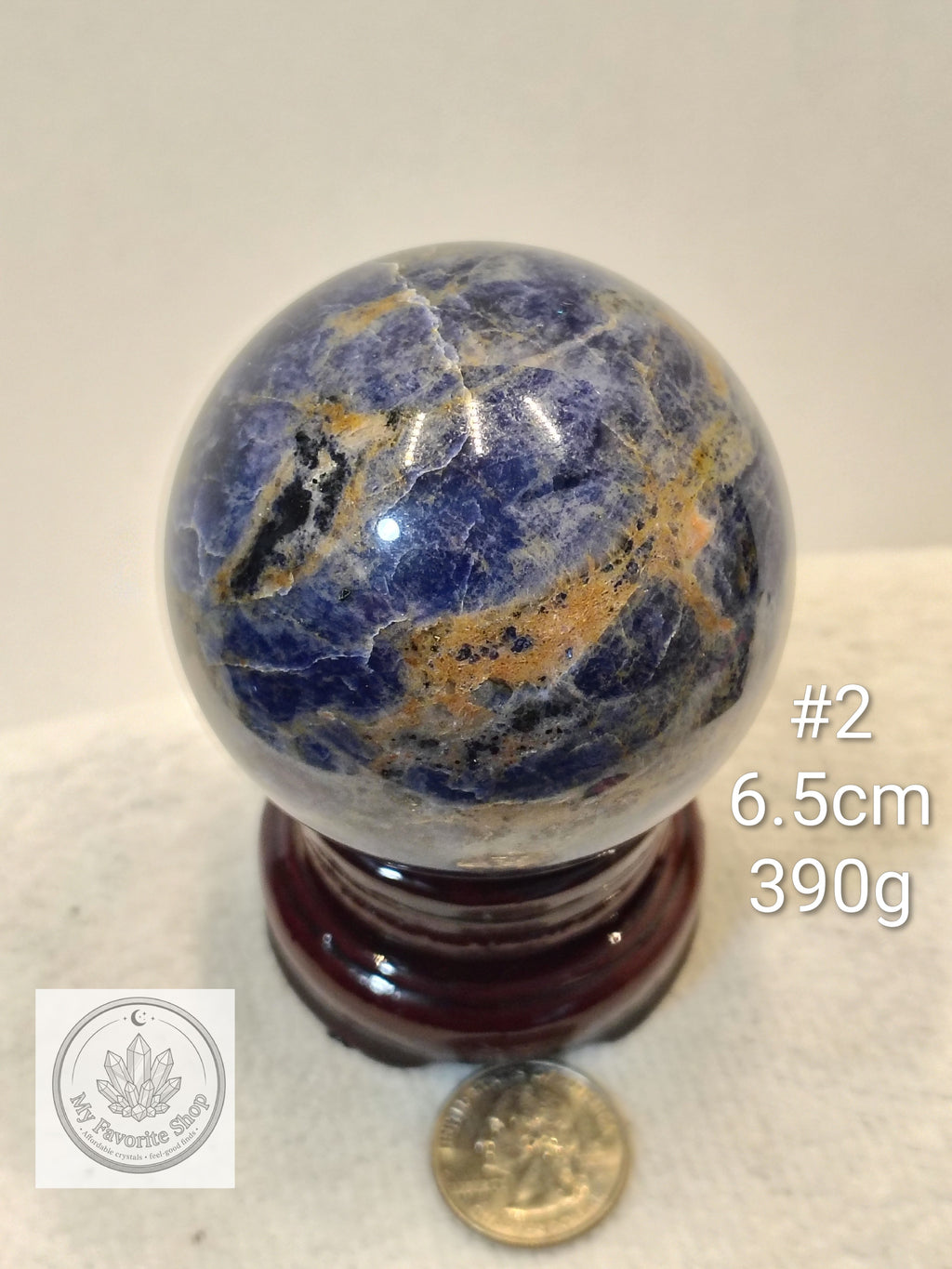 Natural Sunset Sodalite Crystal Spheres | Intuition, Harmony & Truth