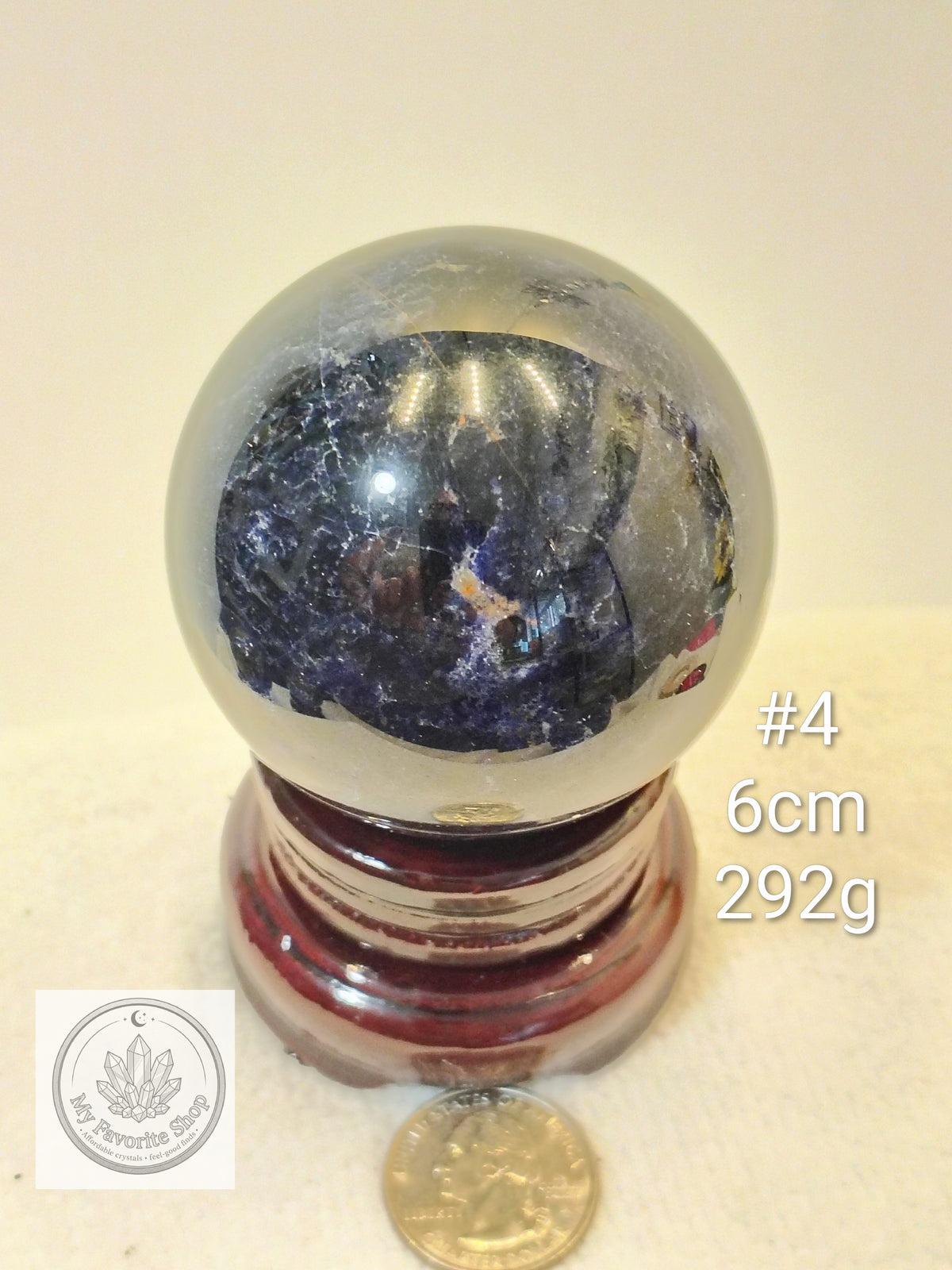Natural Sunset Sodalite Crystal Spheres | Intuition, Harmony & Truth