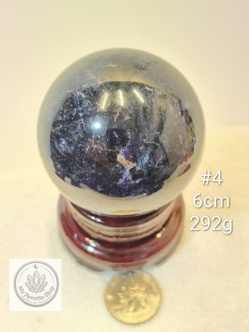 Natural Sunset Sodalite Crystal Spheres | Intuition, Harmony & Truth