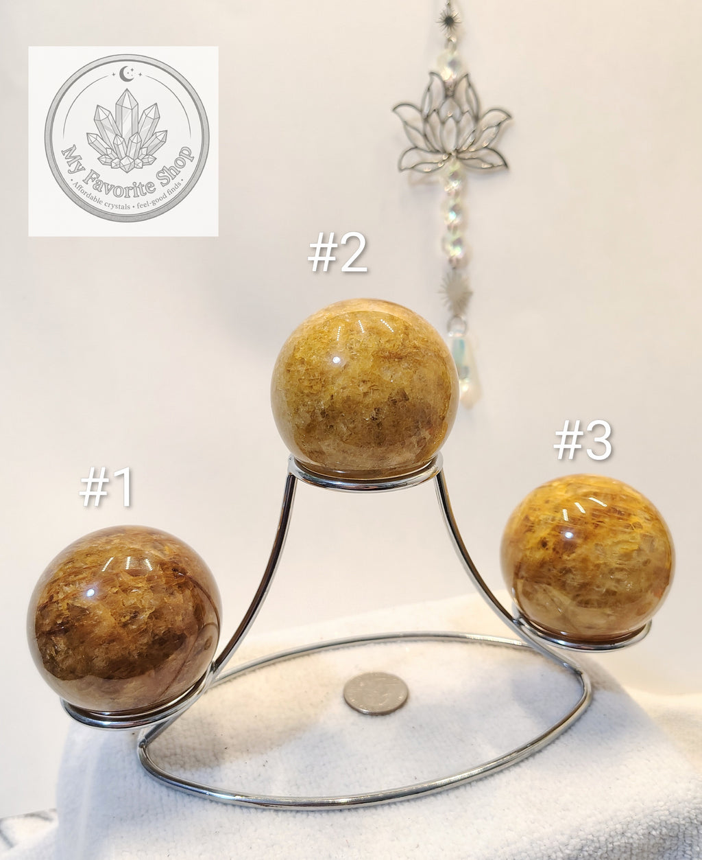 Ultra-Saturated Golden Healer Quartz Spheres