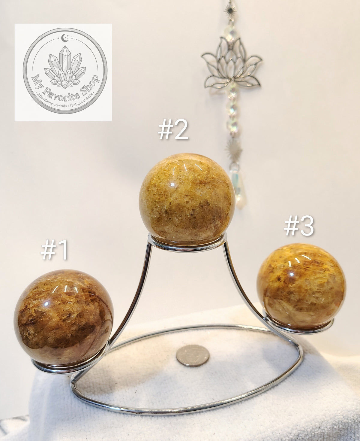 Ultra-Saturated Golden Healer Quartz Spheres