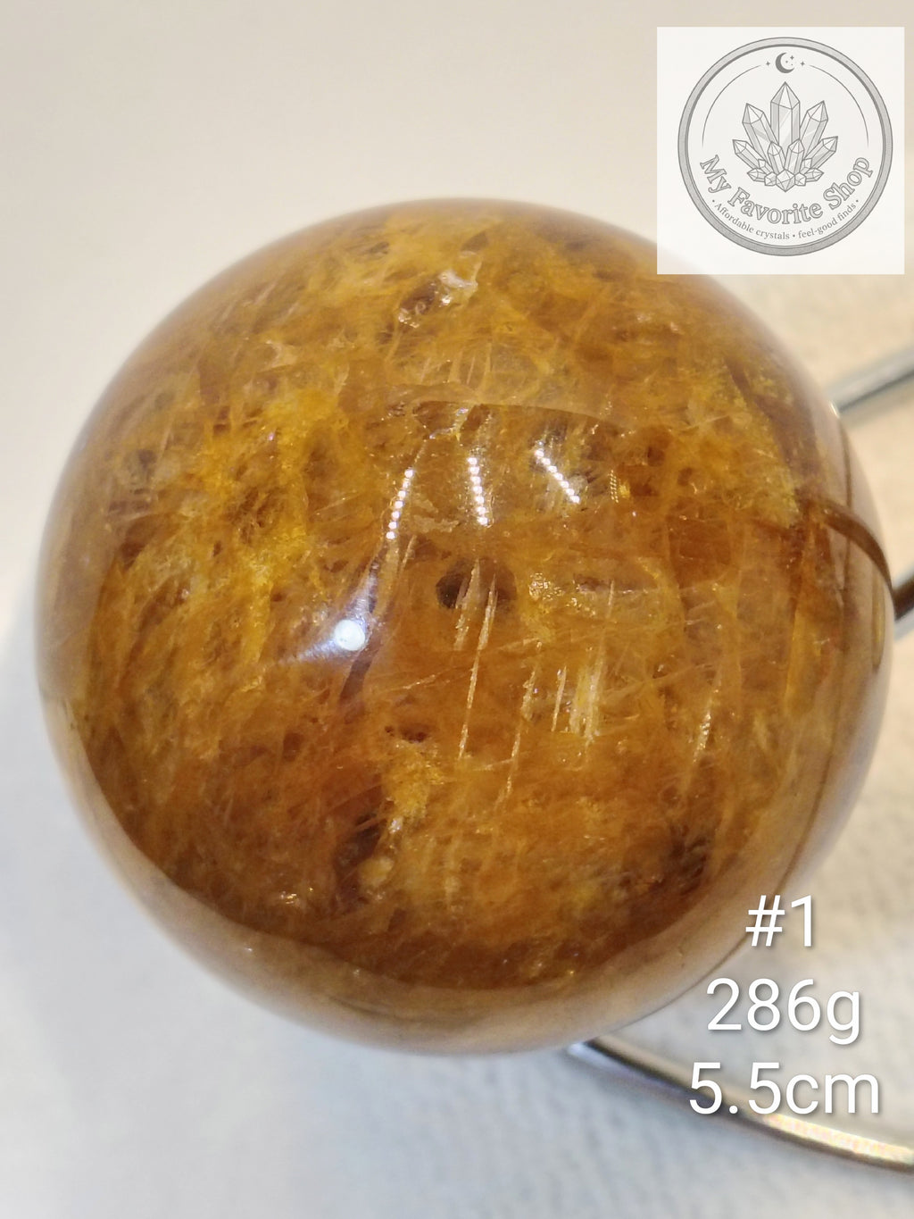 Ultra-Saturated Golden Healer Quartz Spheres