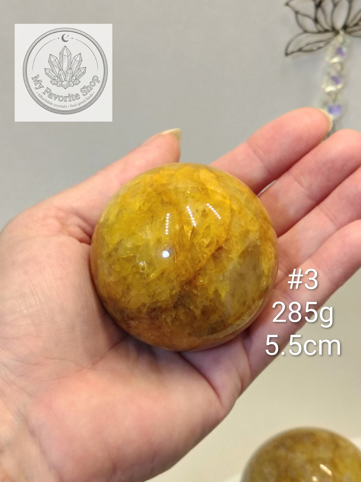Ultra-Saturated Golden Healer Quartz Spheres