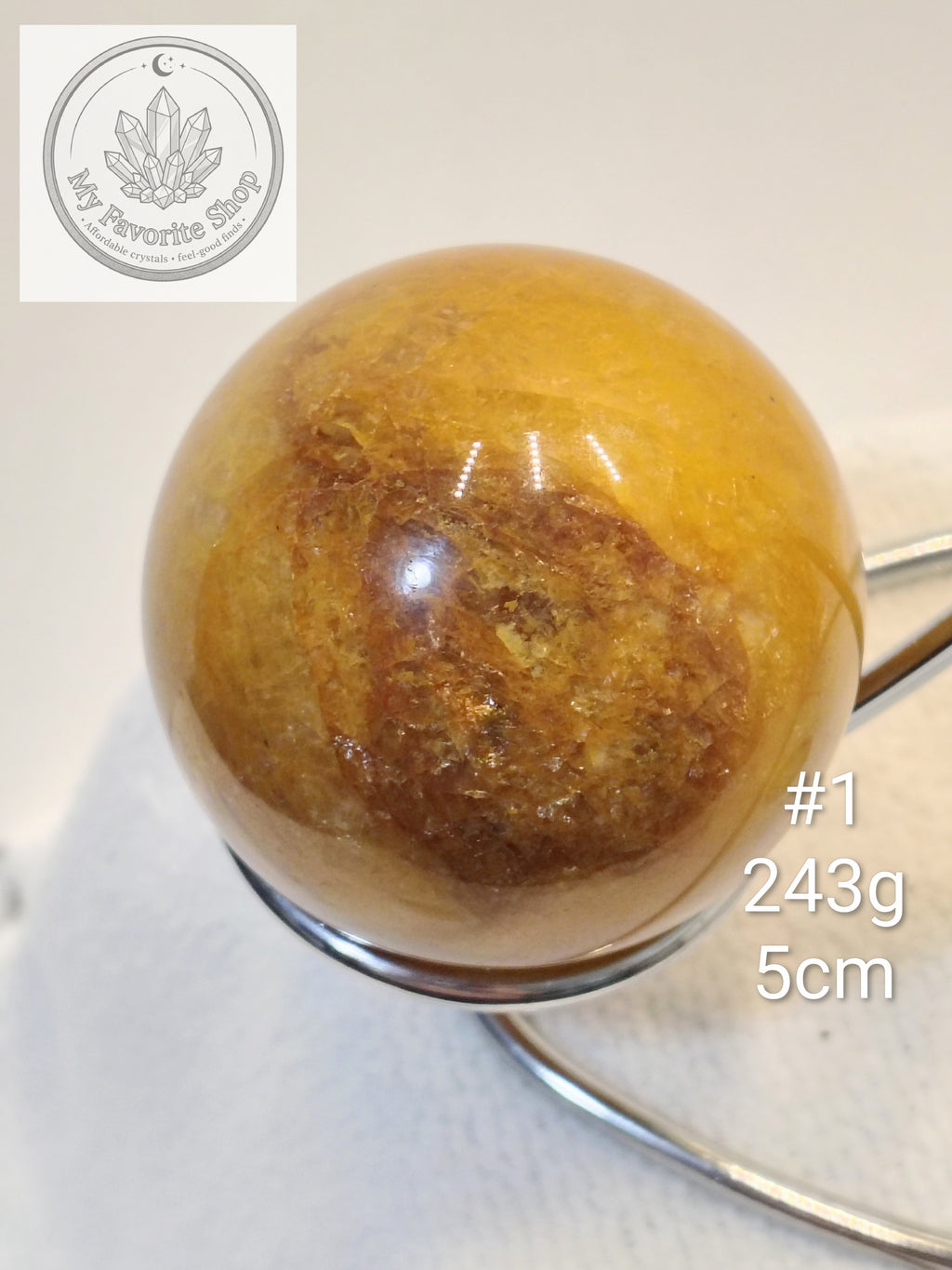 Golden Healer with Fire Quartz (Hematoid) Spheres