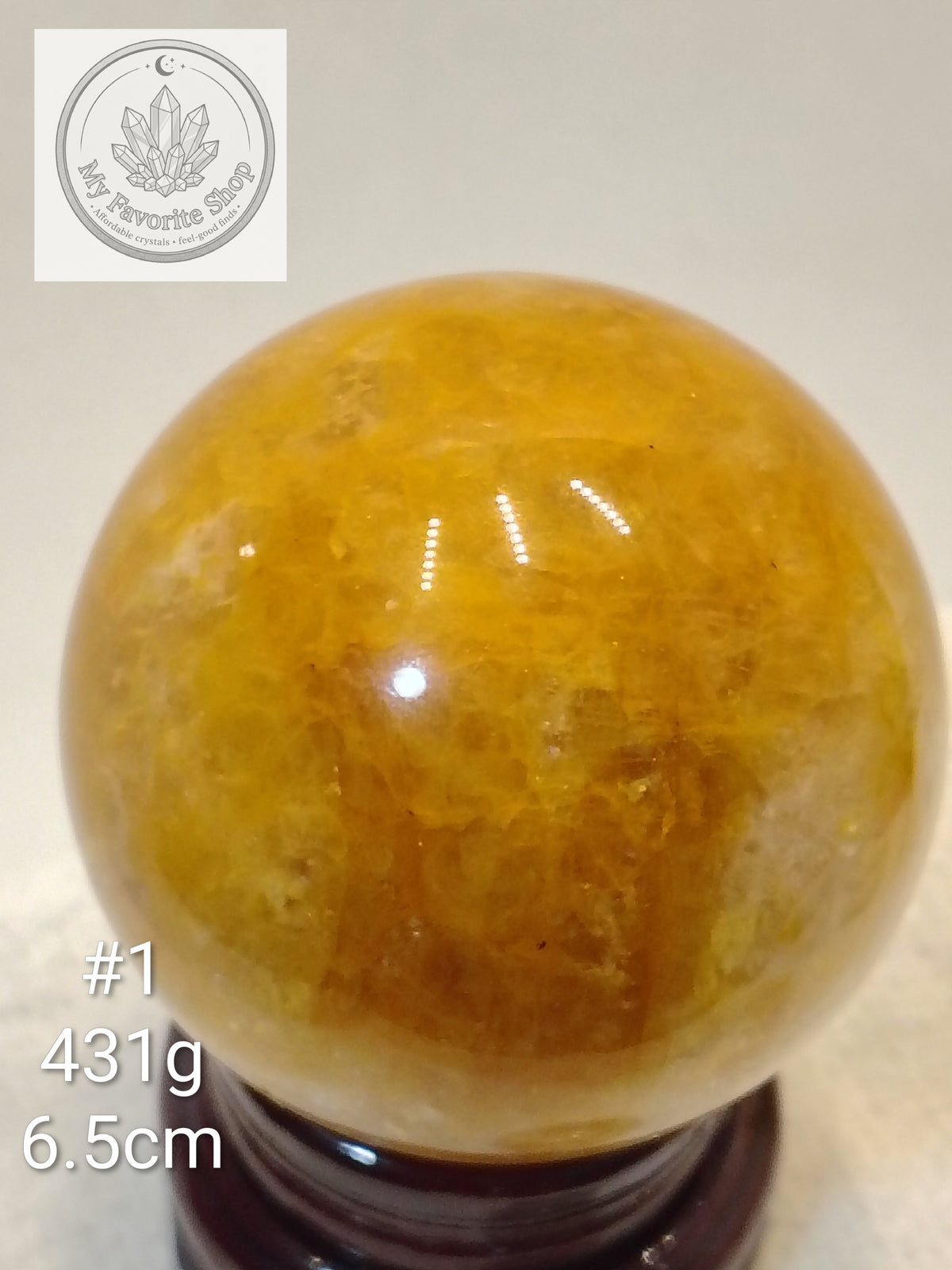 High-Grade Golden Healer Quartz Spheres ✨