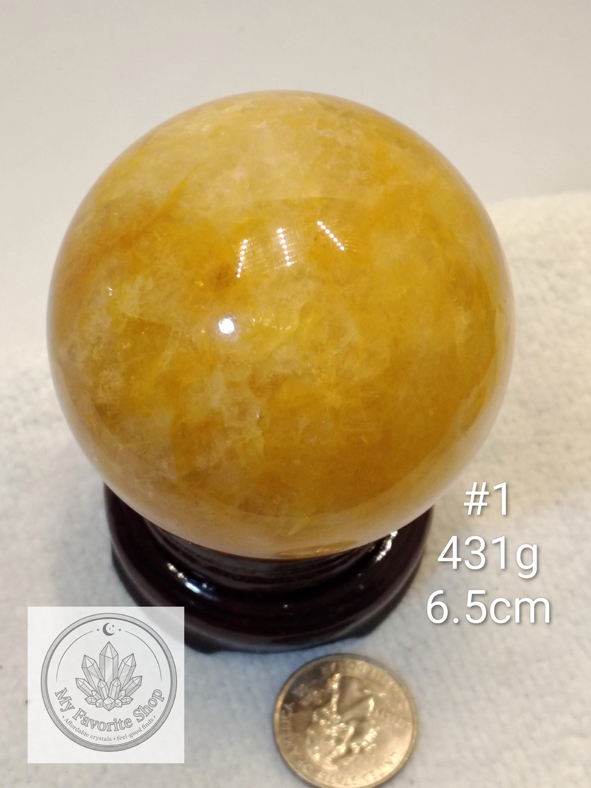 High-Grade Golden Healer Quartz Spheres ✨