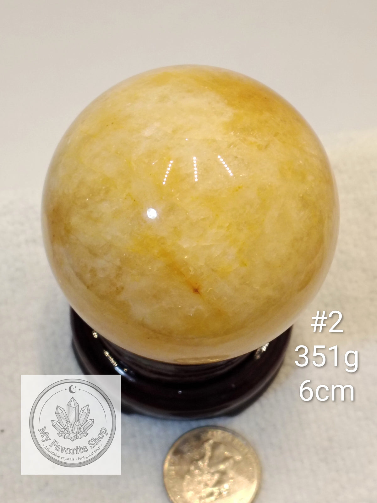 High-Grade Golden Healer Quartz Spheres ✨