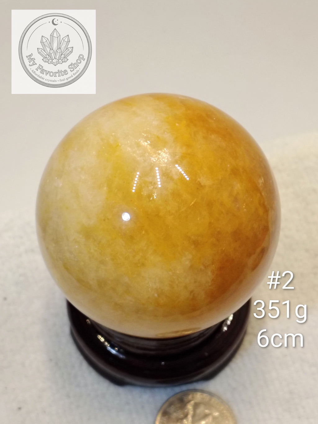 High-Grade Golden Healer Quartz Spheres ✨