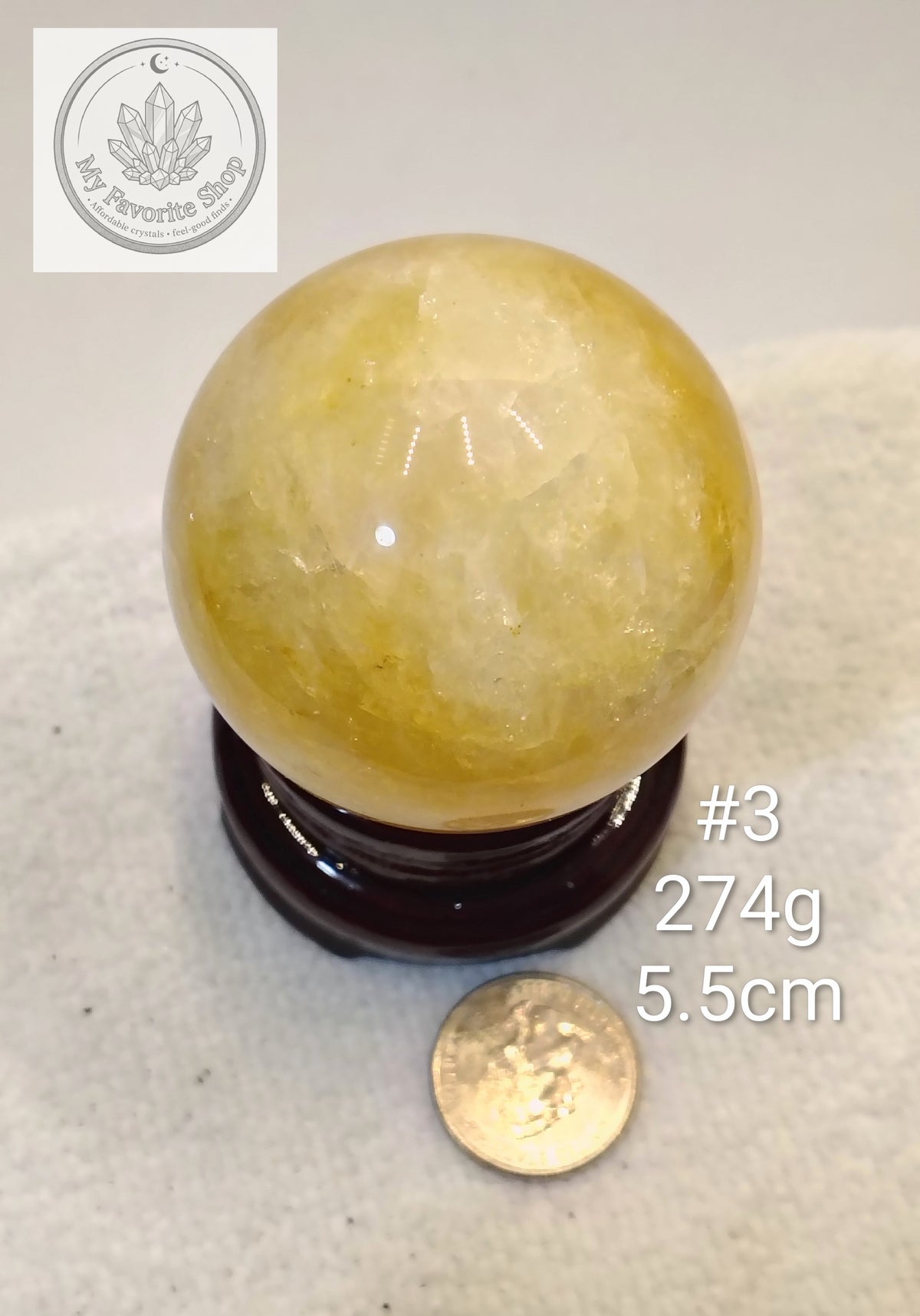High-Grade Golden Healer Quartz Spheres ✨