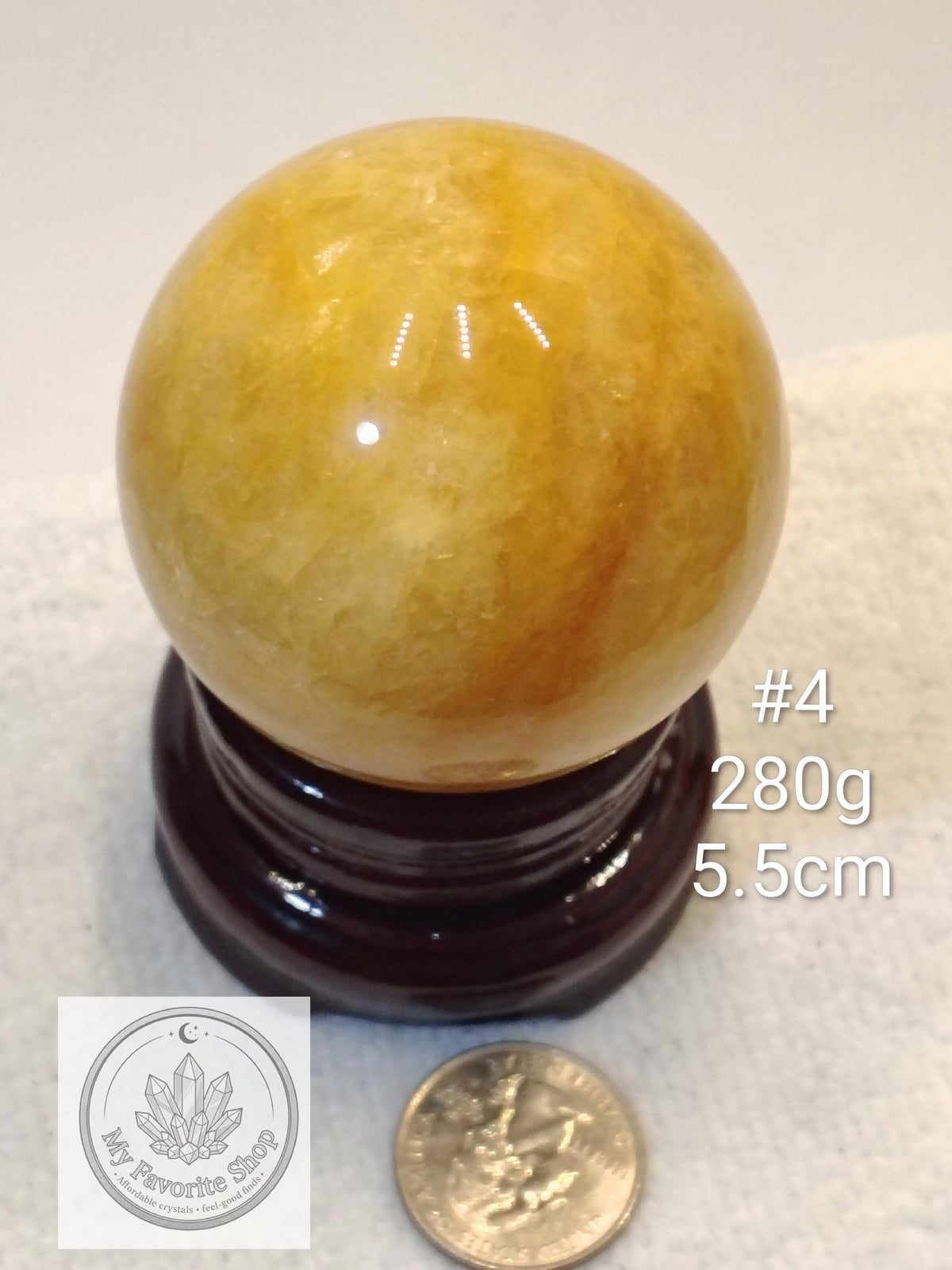 High-Grade Golden Healer Quartz Spheres ✨