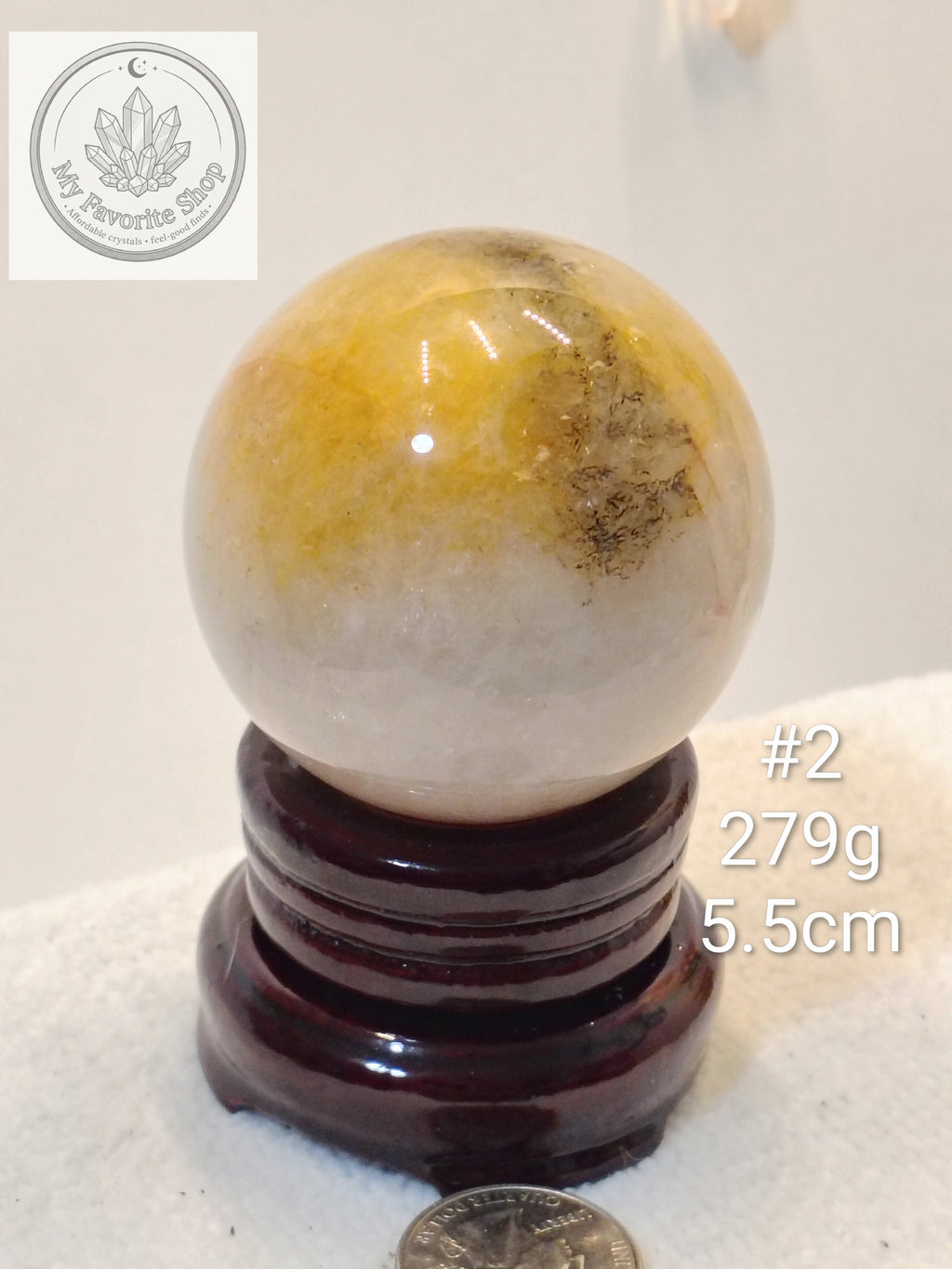 Natural Golden Healer Quartz Spheres