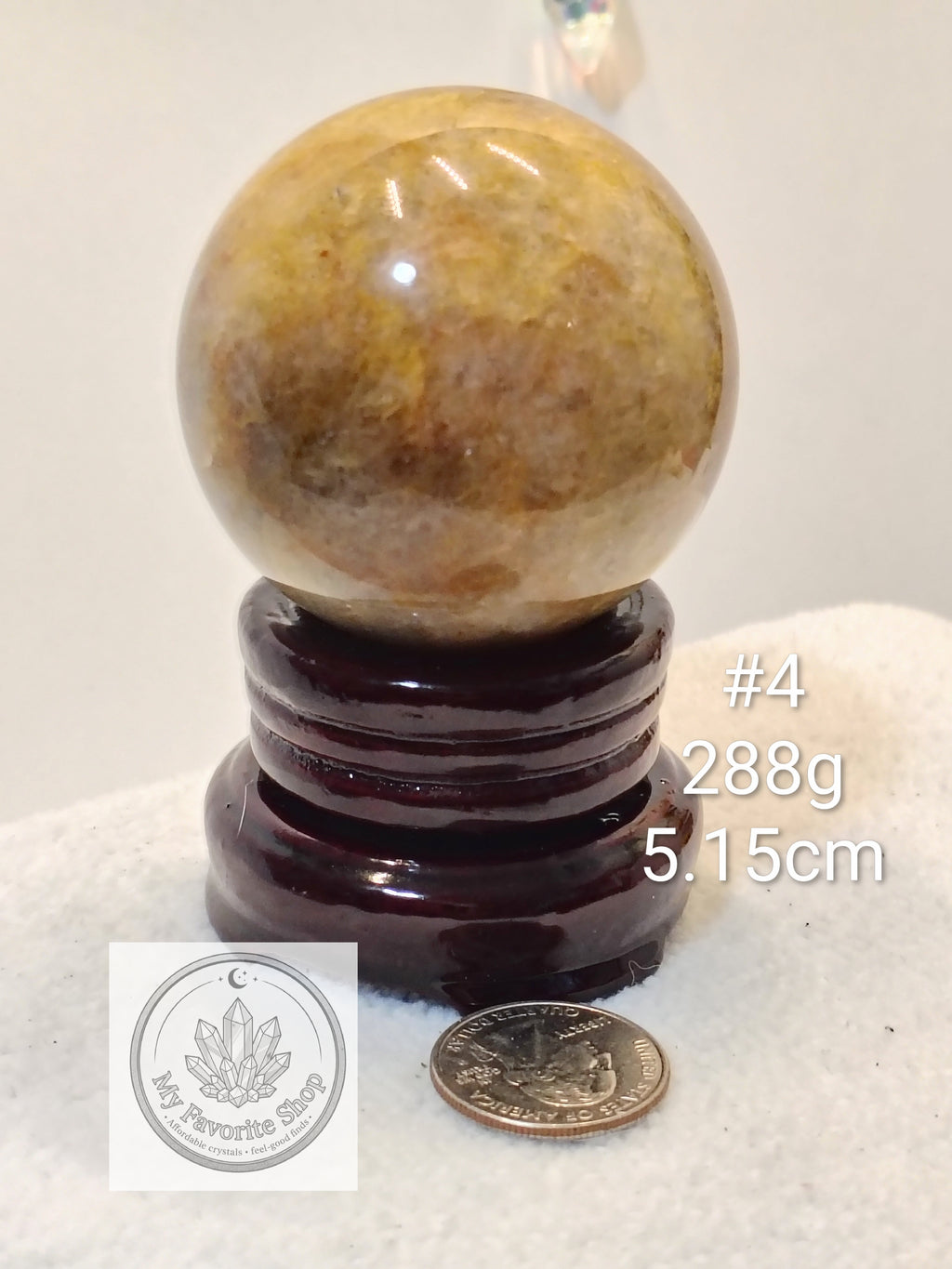 Natural Golden Healer Quartz Spheres