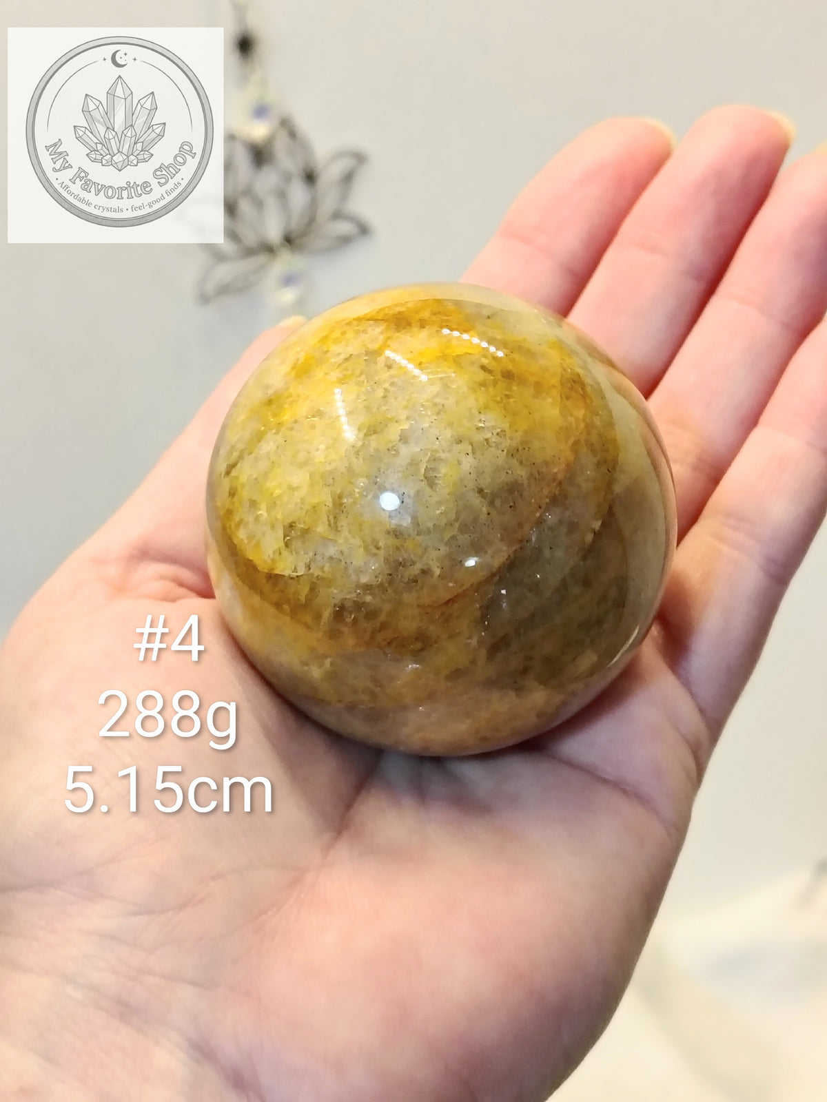 Natural Golden Healer Quartz Spheres