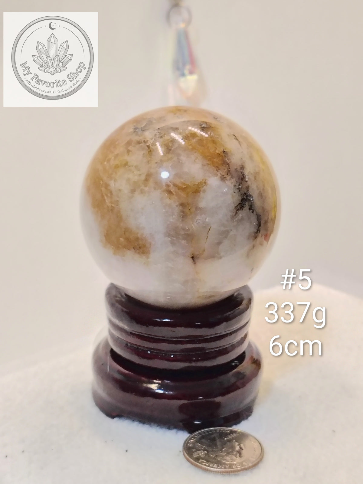 Natural Golden Healer Quartz Spheres