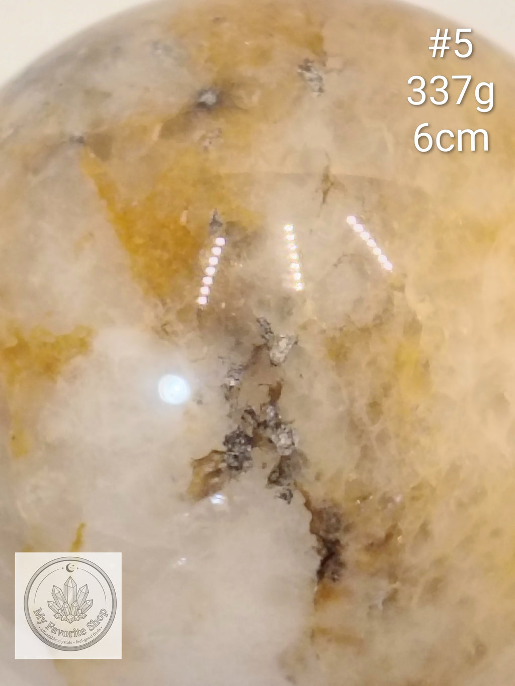 Natural Golden Healer Quartz Spheres