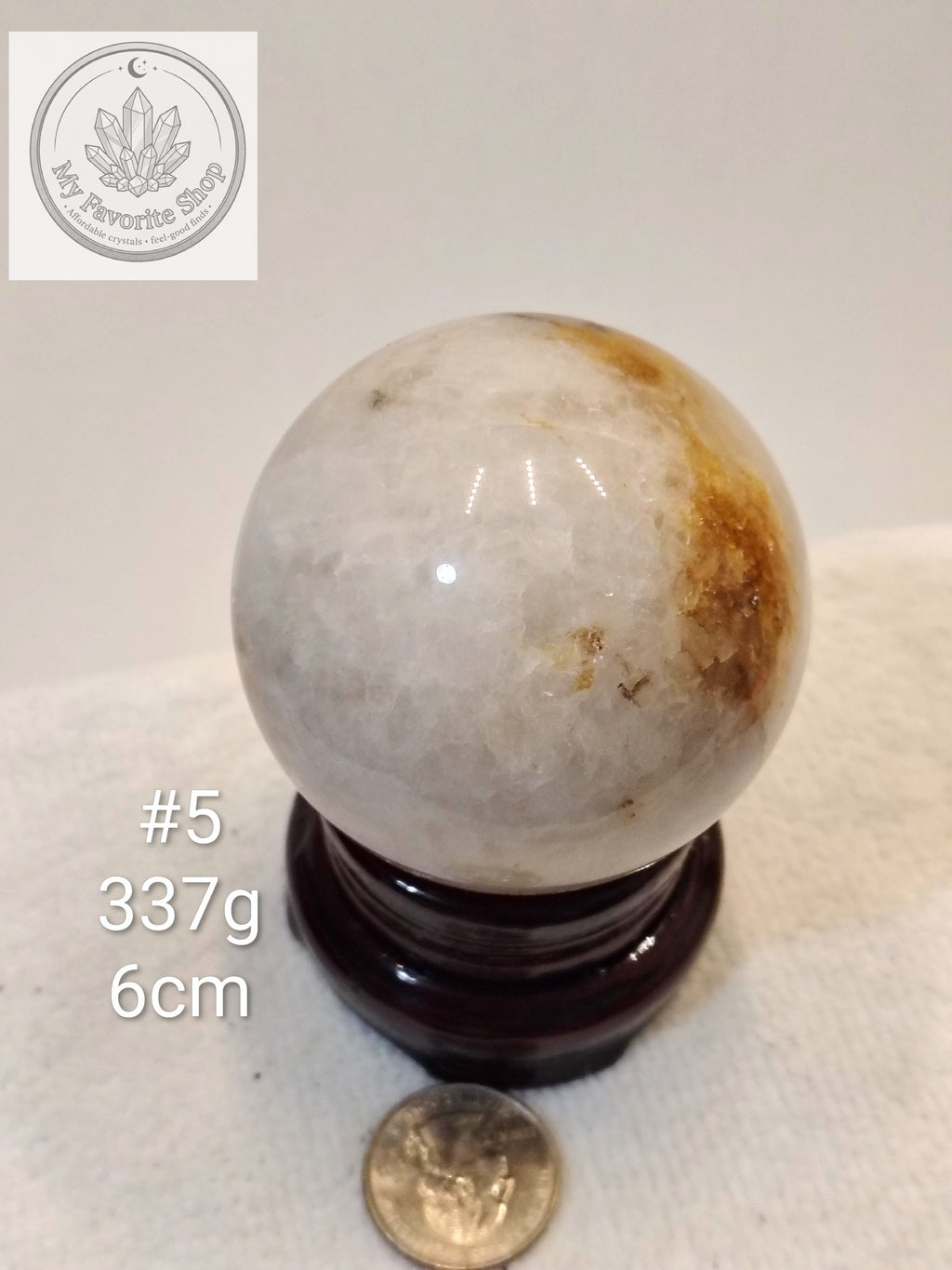 Natural Golden Healer Quartz Spheres