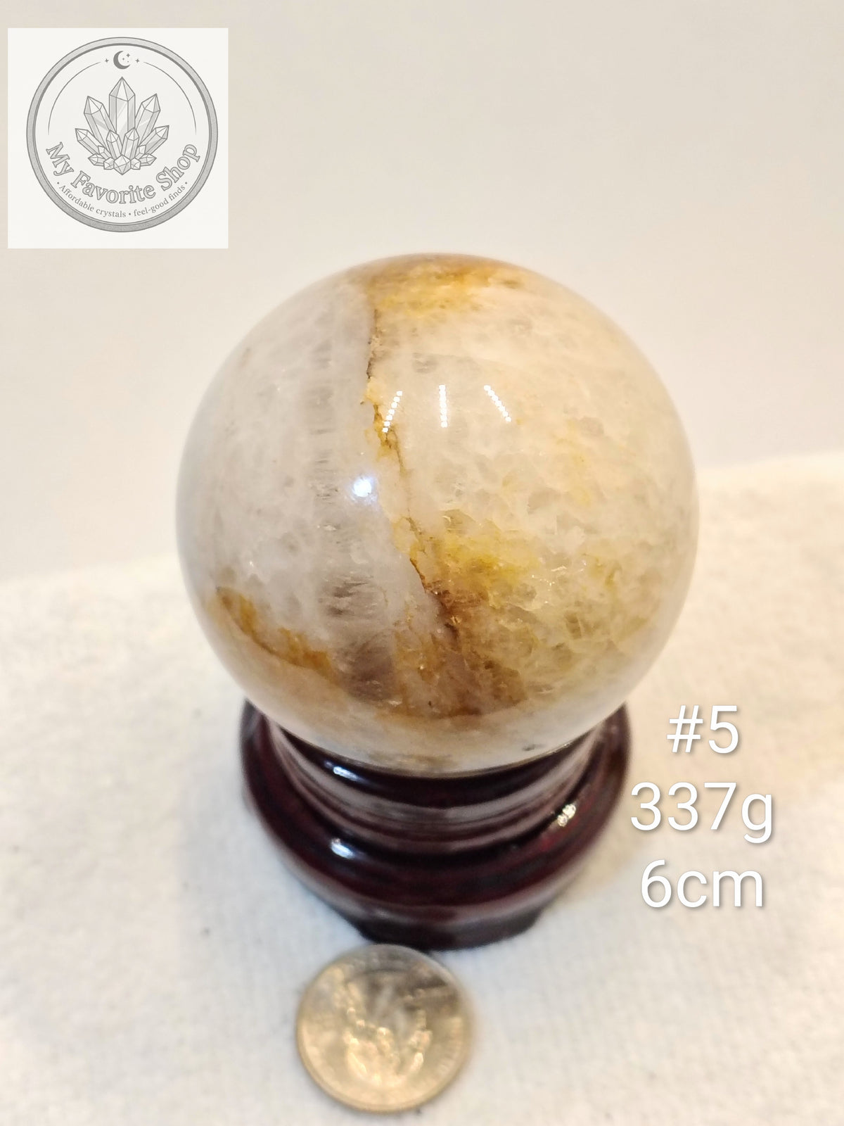 Natural Golden Healer Quartz Spheres