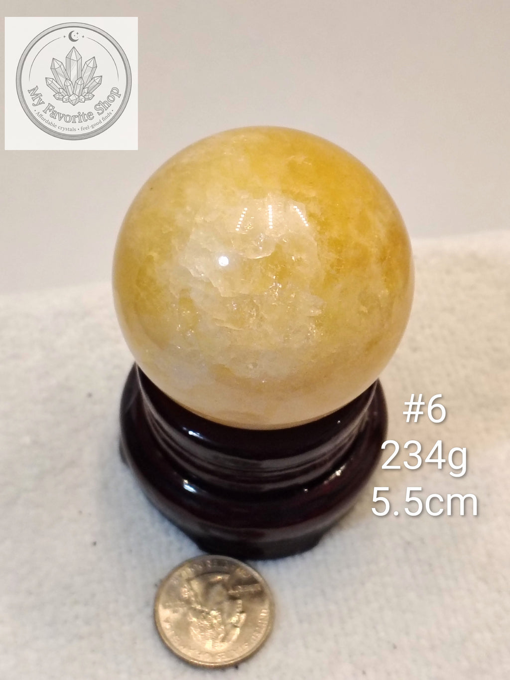 Natural Golden Healer Quartz Spheres