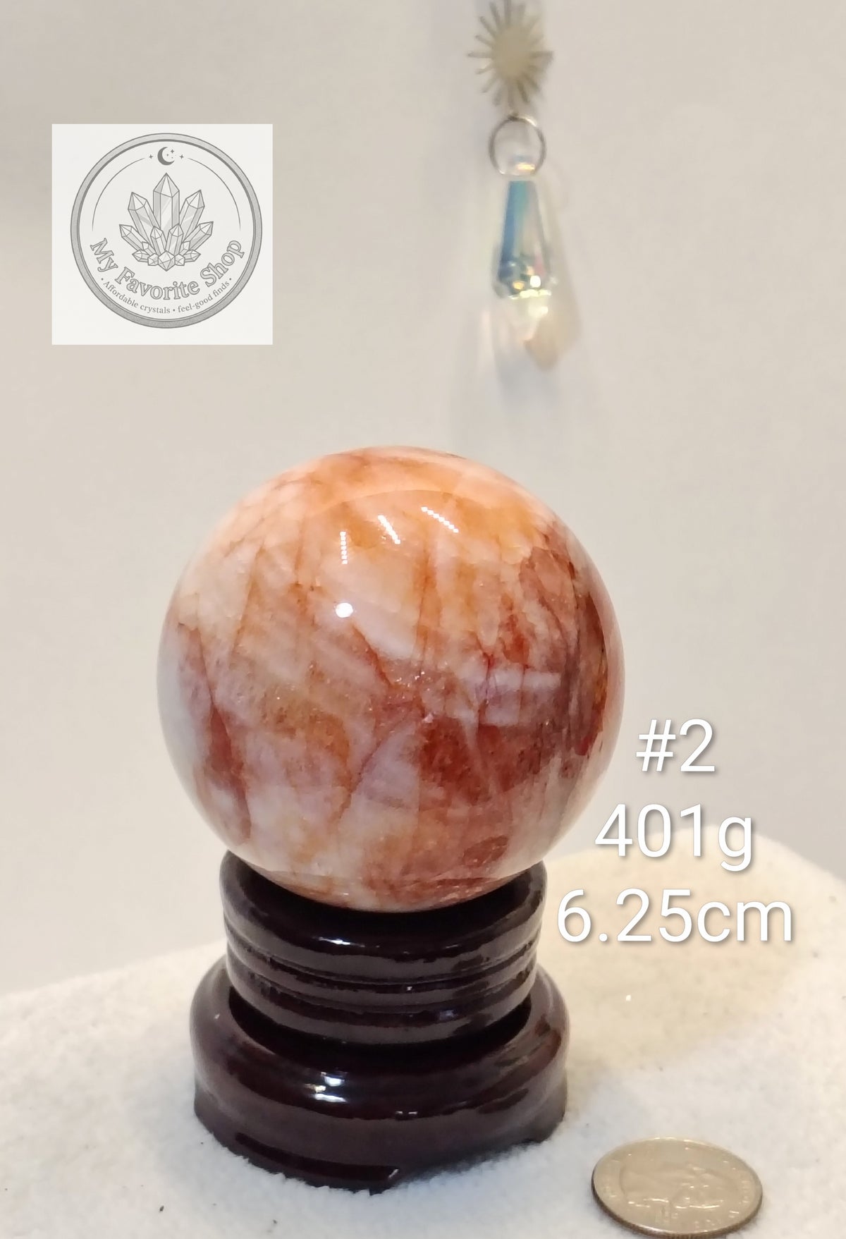 Glowing Fire Quartz Spheres (Hematoid Quartz)