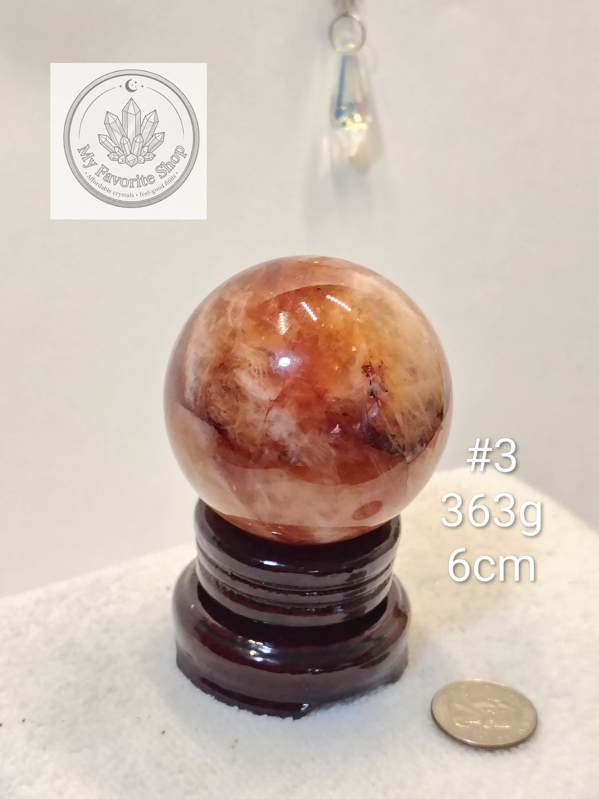 Glowing Fire Quartz Spheres (Hematoid Quartz)