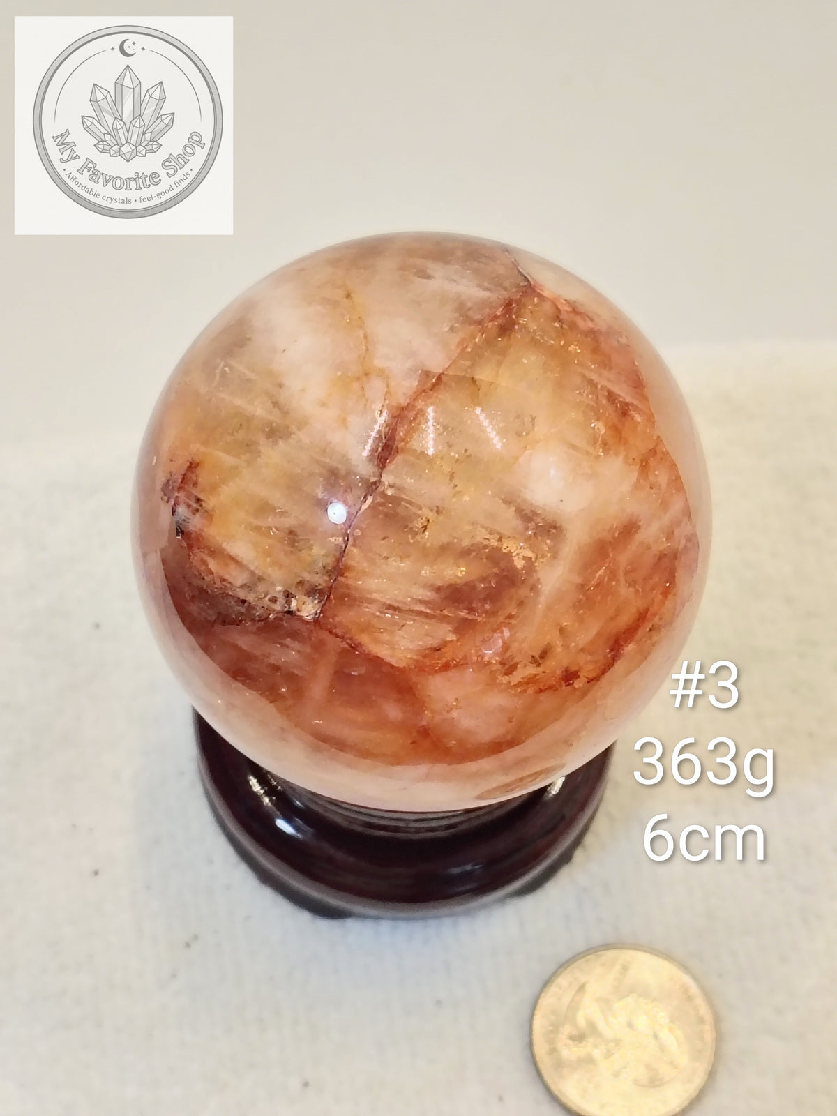 Glowing Fire Quartz Spheres (Hematoid Quartz)