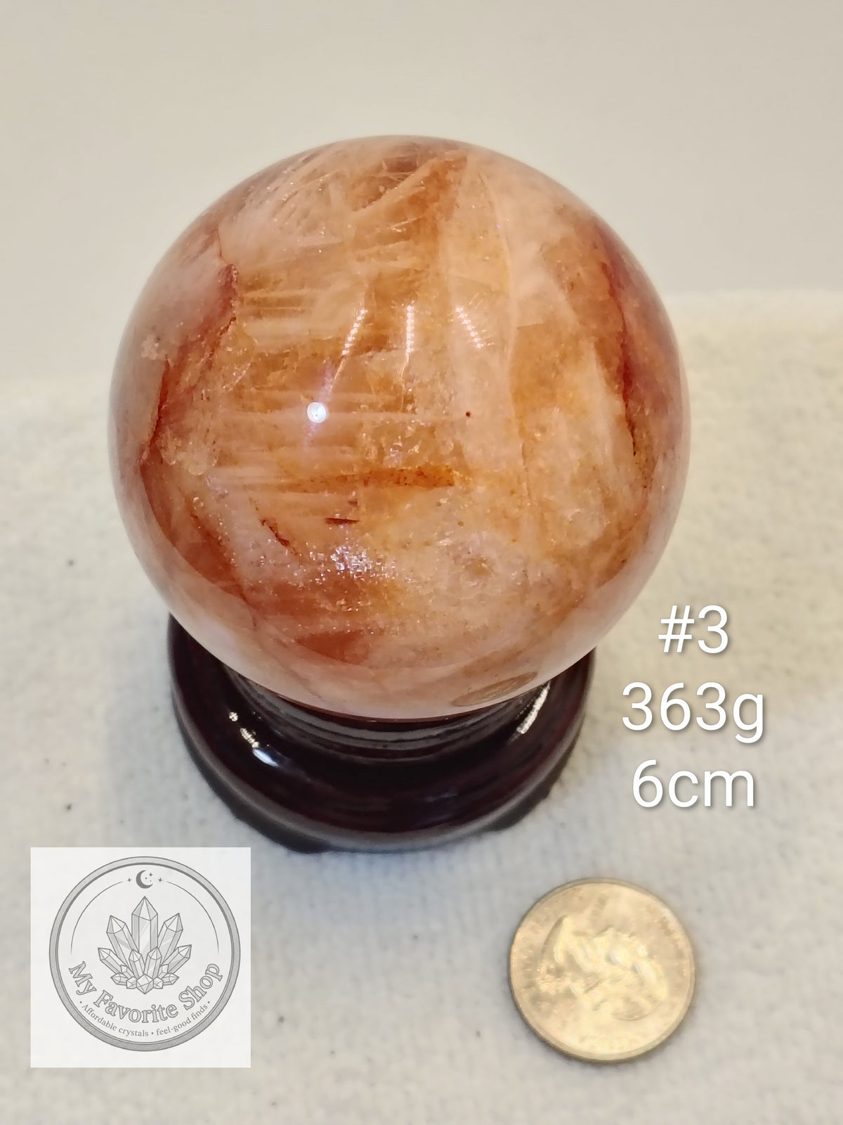 Glowing Fire Quartz Spheres (Hematoid Quartz)