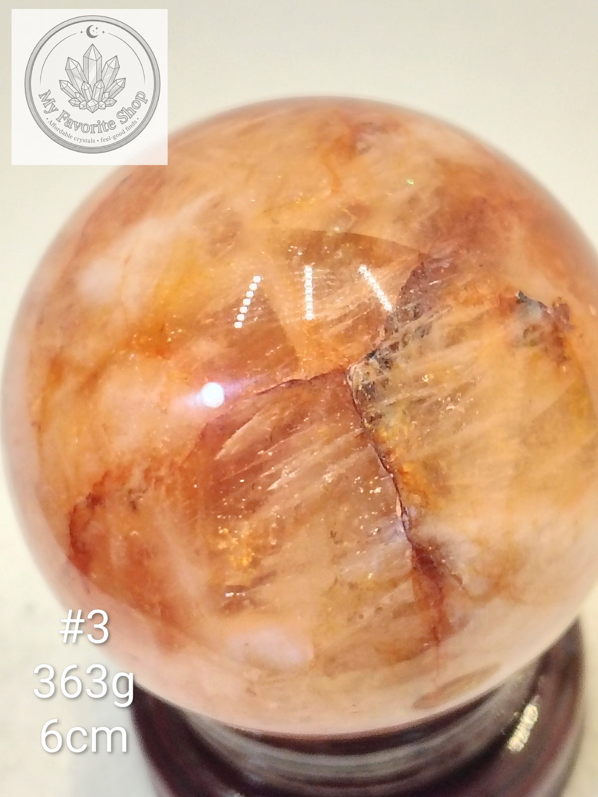 Glowing Fire Quartz Spheres (Hematoid Quartz)