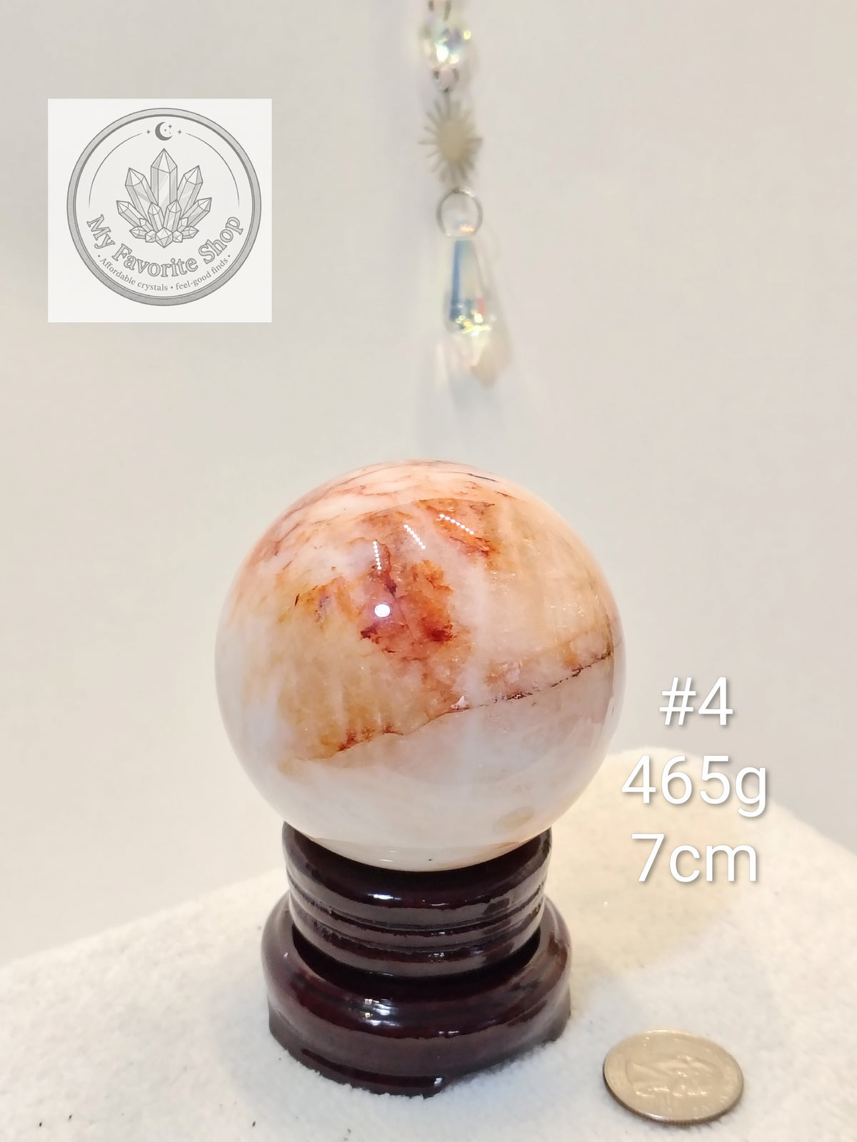 Glowing Fire Quartz Spheres (Hematoid Quartz)
