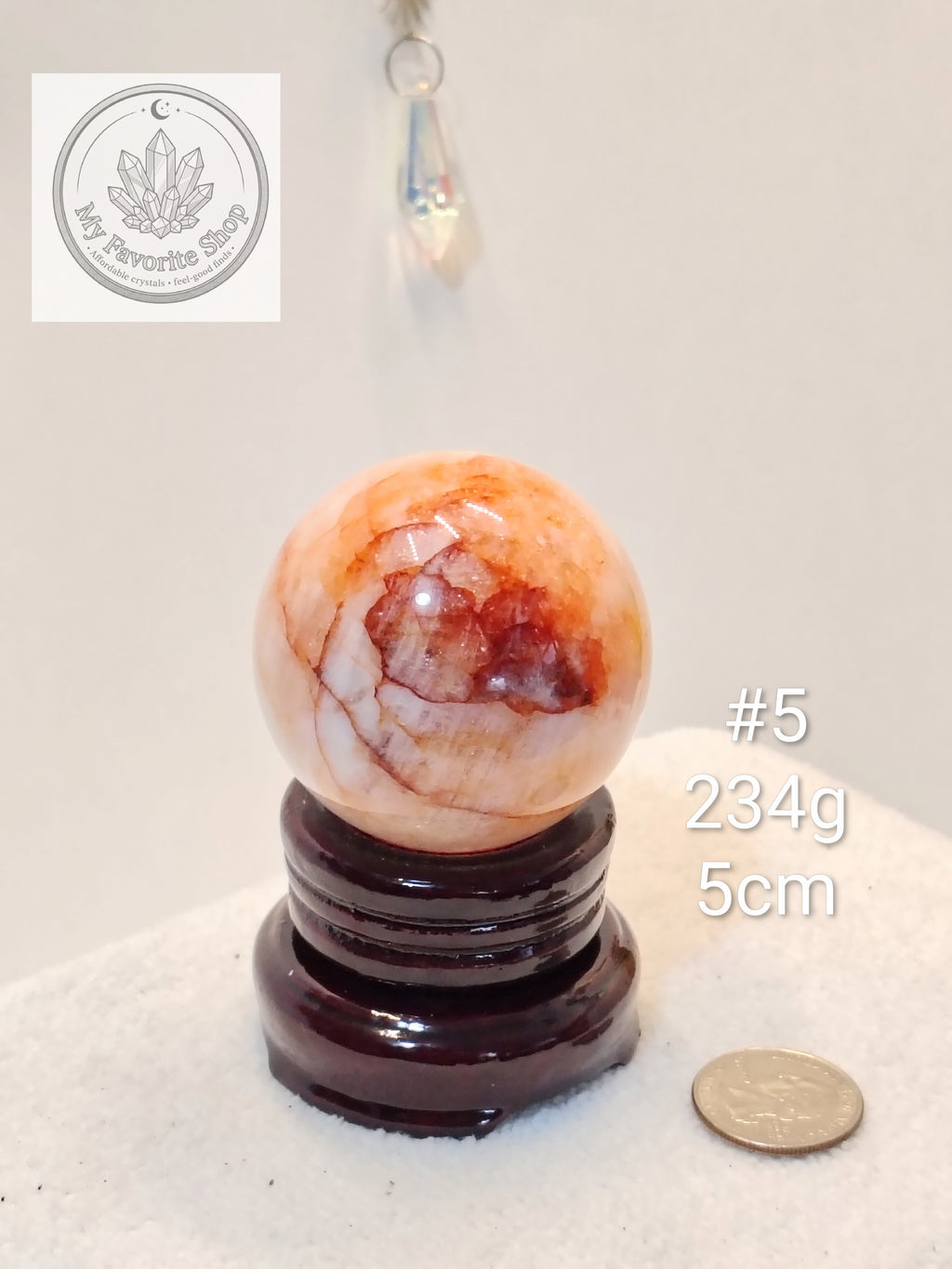 Glowing Fire Quartz Spheres (Hematoid Quartz)