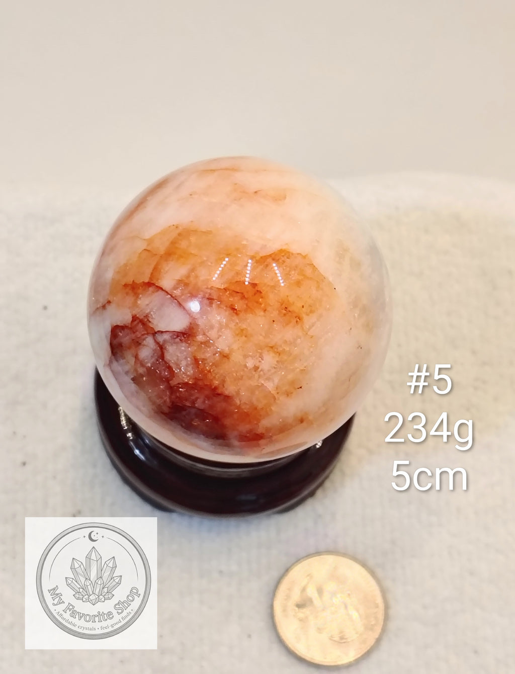 Glowing Fire Quartz Spheres (Hematoid Quartz)