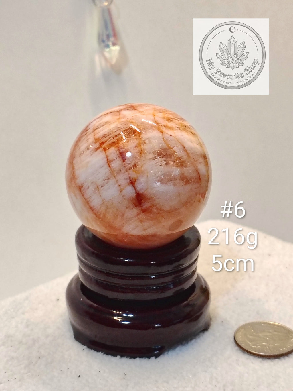 Glowing Fire Quartz Spheres (Hematoid Quartz)
