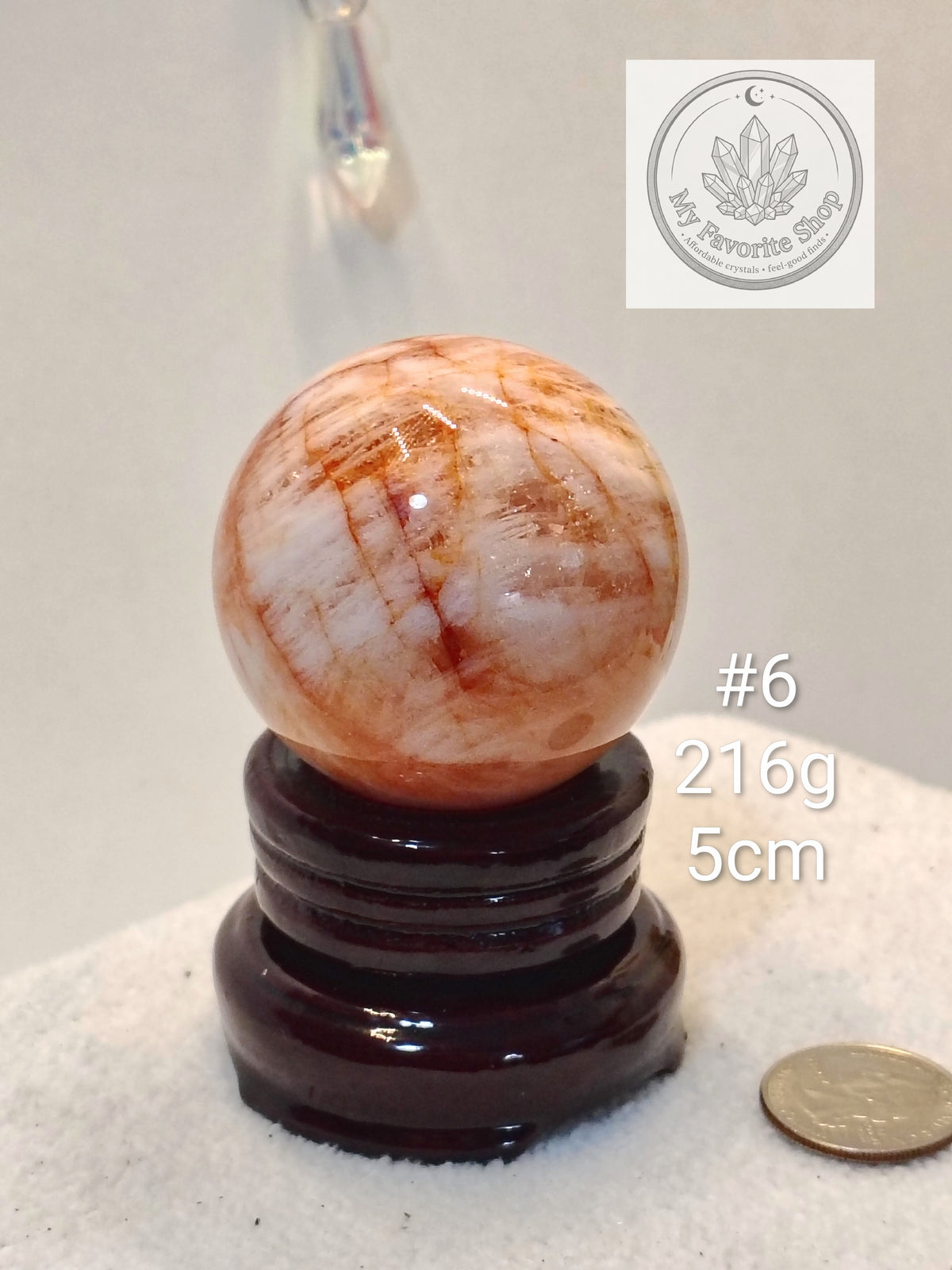 Glowing Fire Quartz Spheres (Hematoid Quartz)