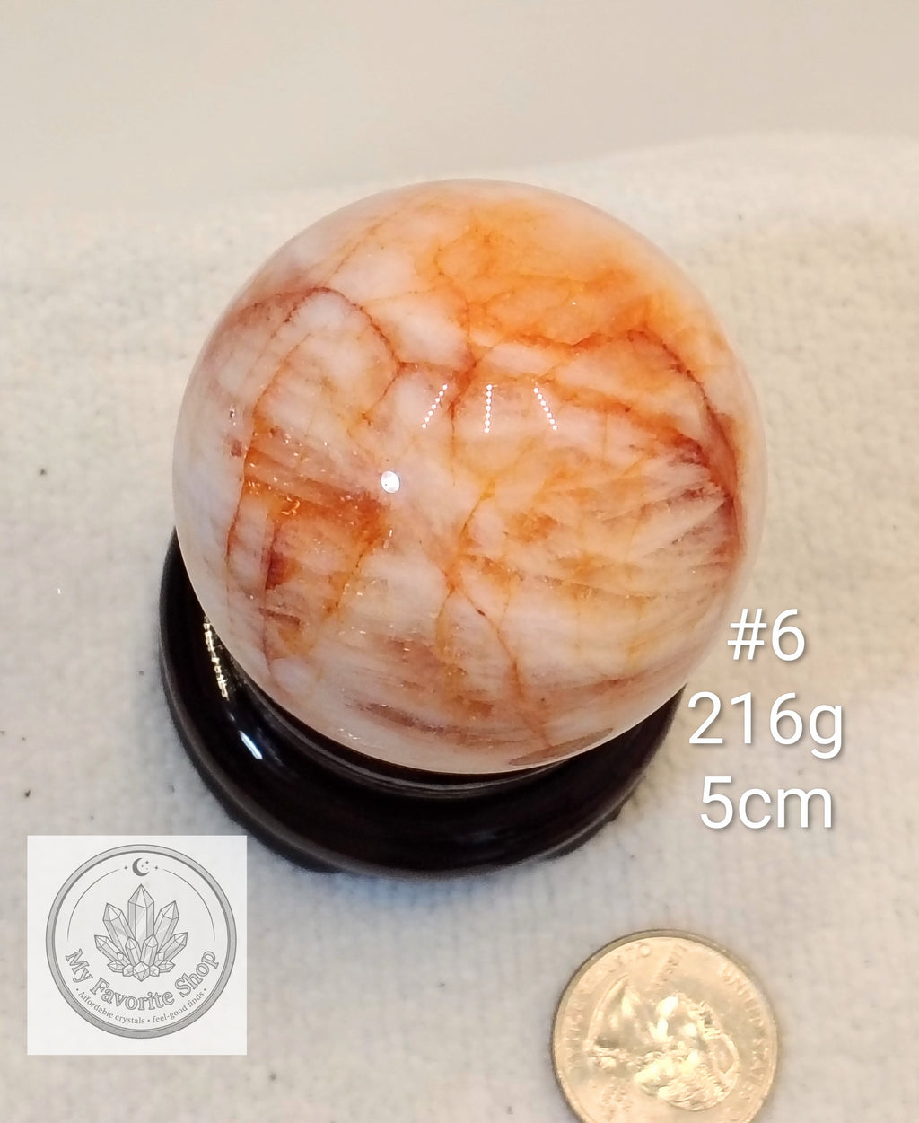 Glowing Fire Quartz Spheres (Hematoid Quartz)