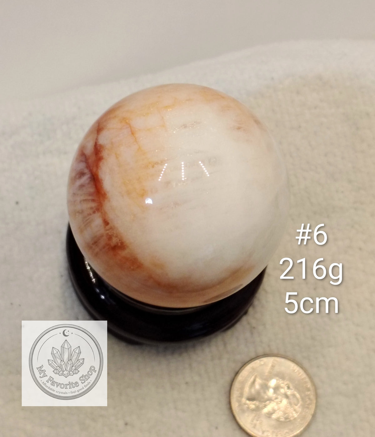 Glowing Fire Quartz Spheres (Hematoid Quartz)