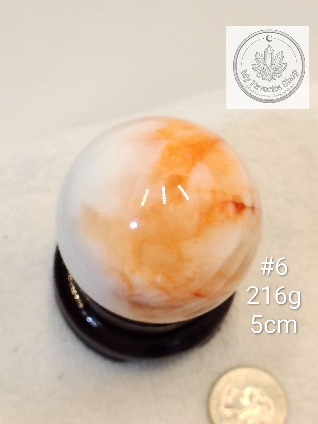 Glowing Fire Quartz Spheres (Hematoid Quartz)