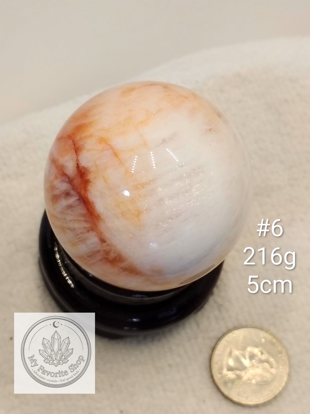 Glowing Fire Quartz Spheres (Hematoid Quartz)