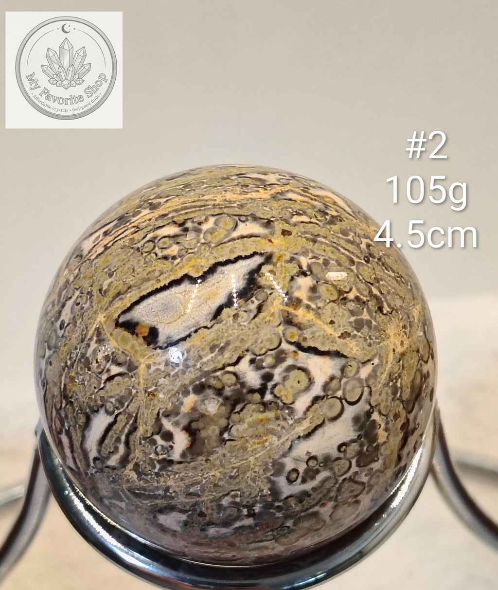 Wild Earth & Instinct: Leopard Skin Jasper Orbs