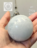 Heavenly Realm: Soft Blue Celestite Spheres