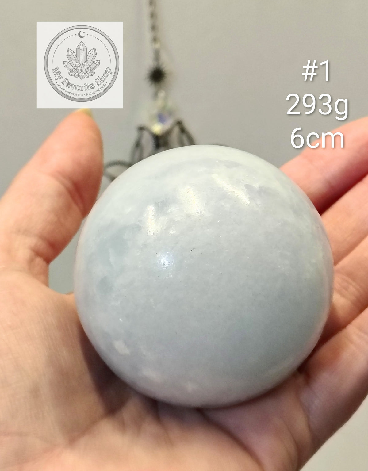 Heavenly Realm: Soft Blue Celestite Spheres