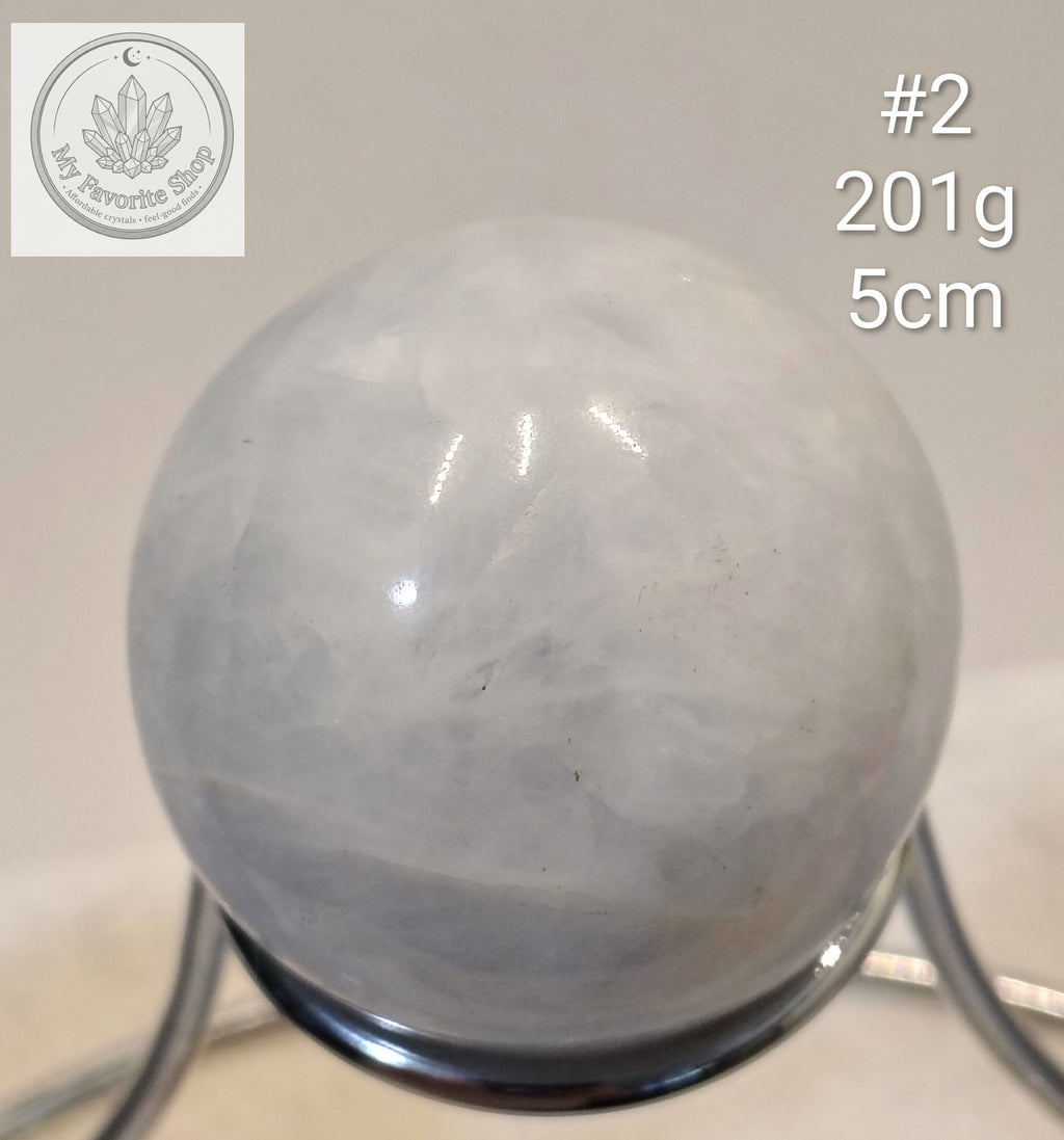 Heavenly Realm: Soft Blue Celestite Spheres