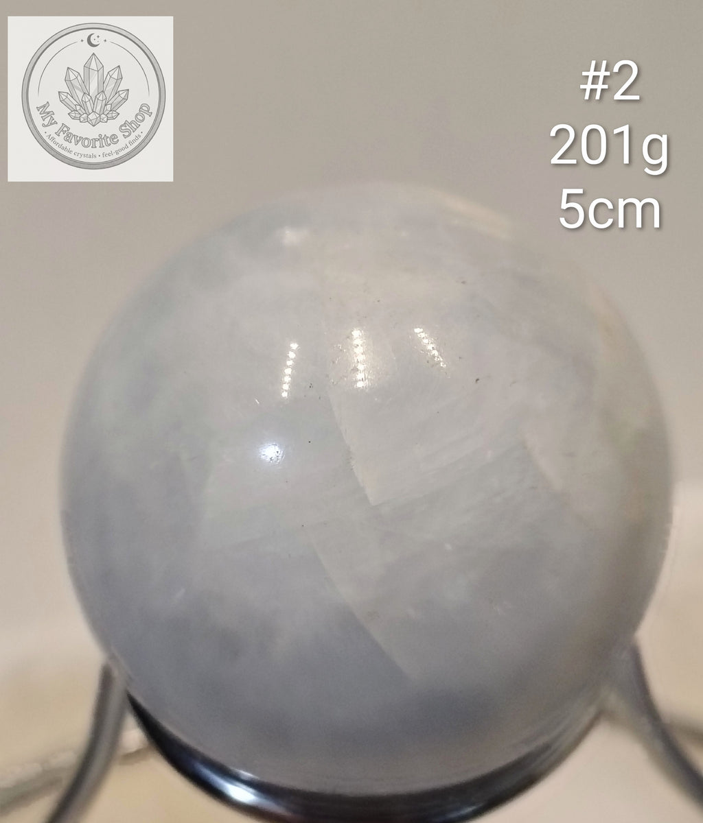 Heavenly Realm: Soft Blue Celestite Spheres