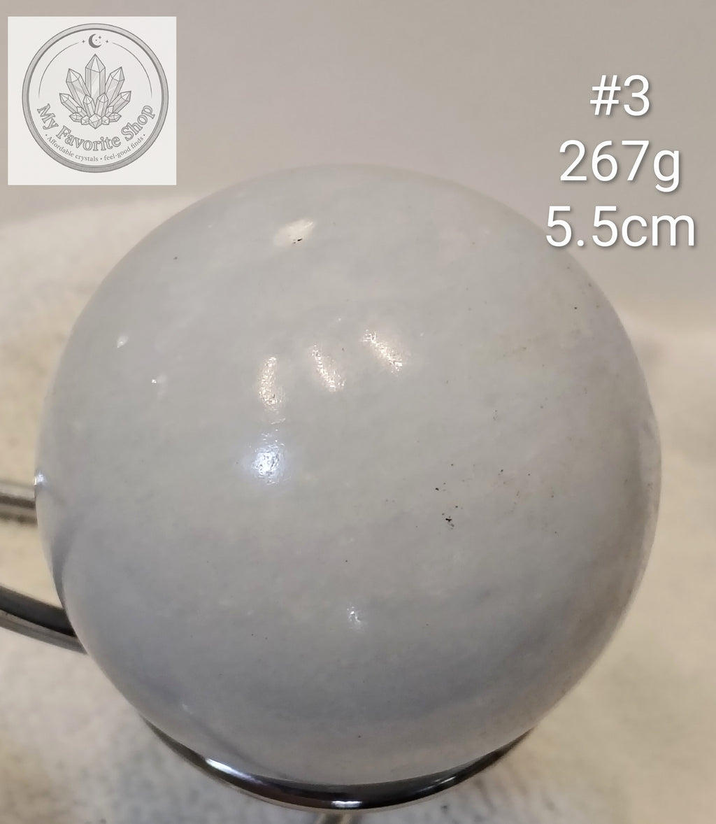 Heavenly Realm: Soft Blue Celestite Spheres