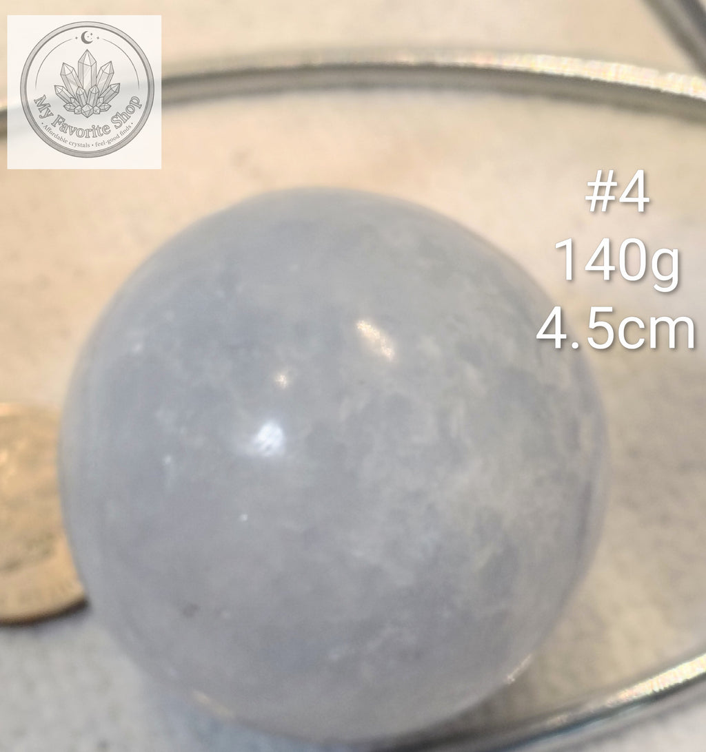 Heavenly Realm: Soft Blue Celestite Spheres