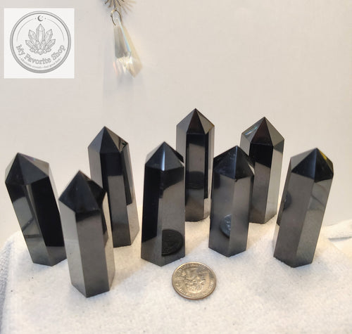 Black Obsidian Mini Towers - Beautiful Protection