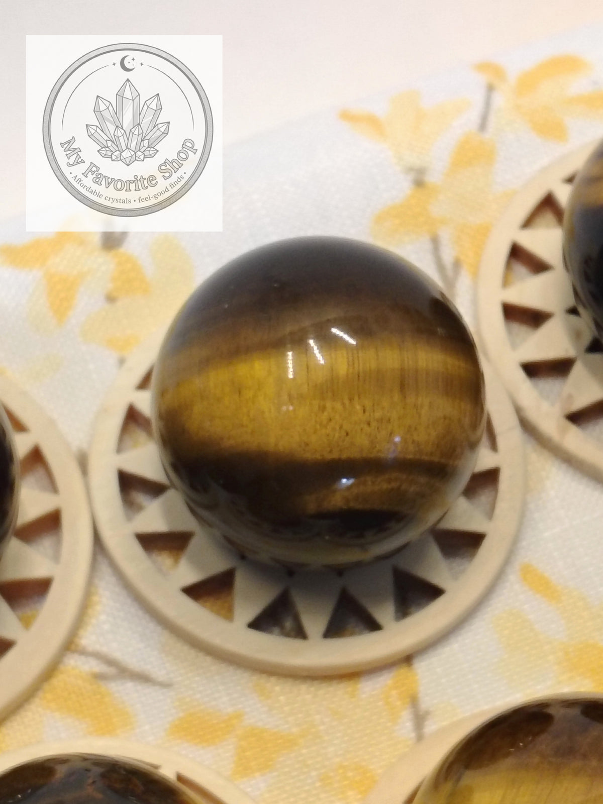 Golden & Blue Tiger's Eye Mini Spheres – High-Grade Chatoyant Crystal Orbs