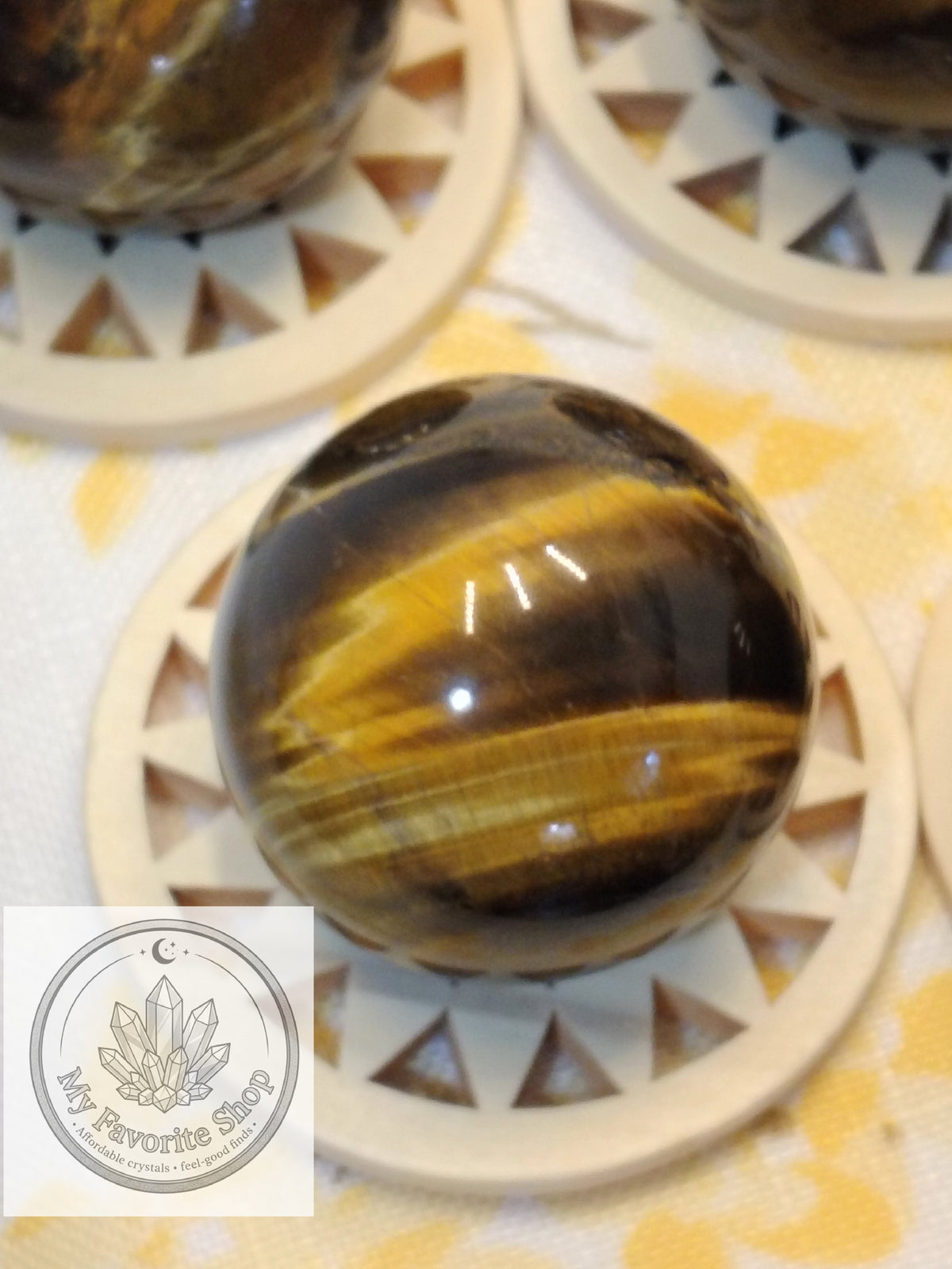 Golden & Blue Tiger's Eye Mini Spheres – High-Grade Chatoyant Crystal Orbs