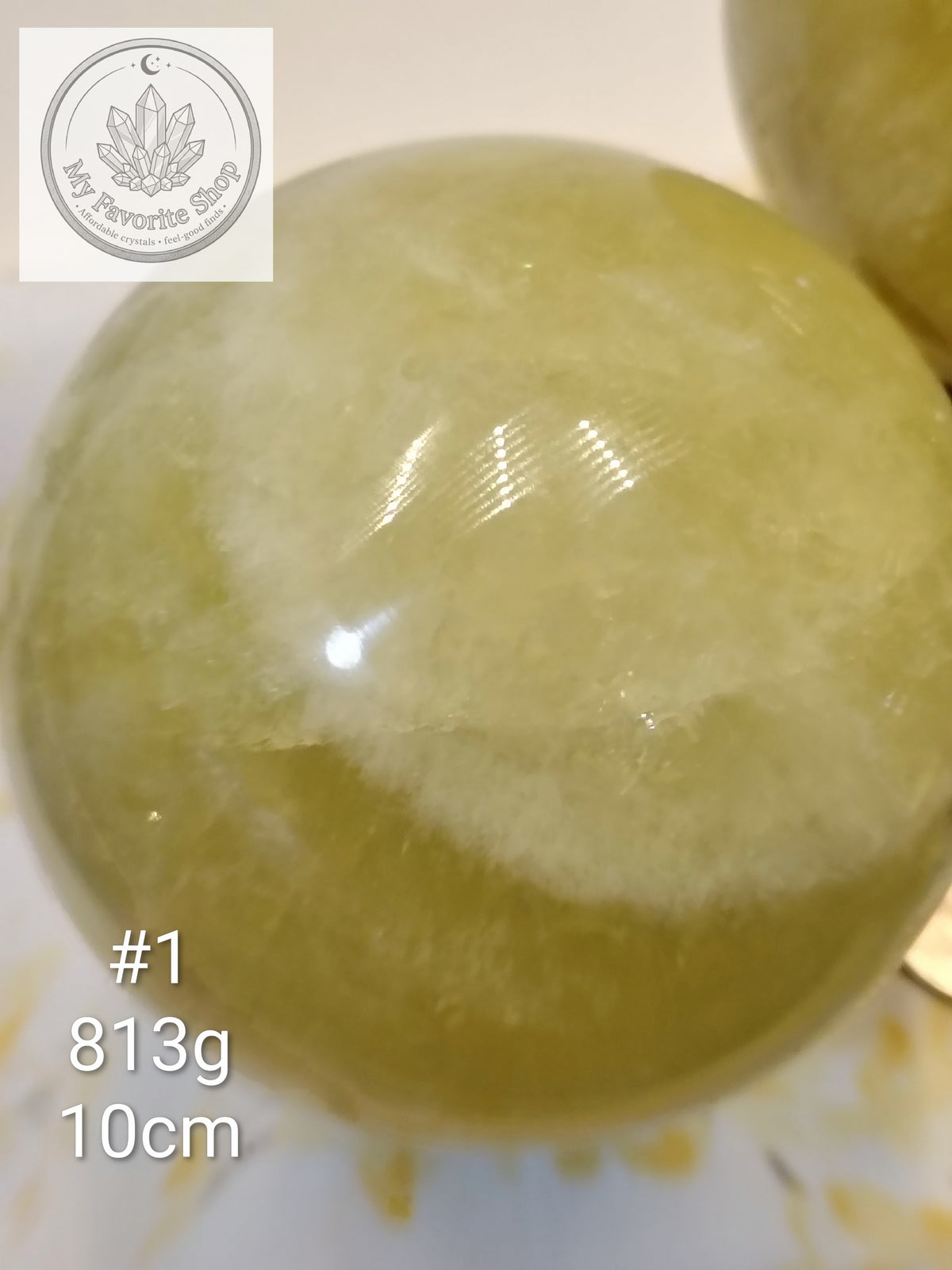 Natural Lemon Quartz Spheres – Bright & Radiant Solar Energy
