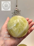 Natural Lemon Quartz Spheres – Bright & Radiant Solar Energy