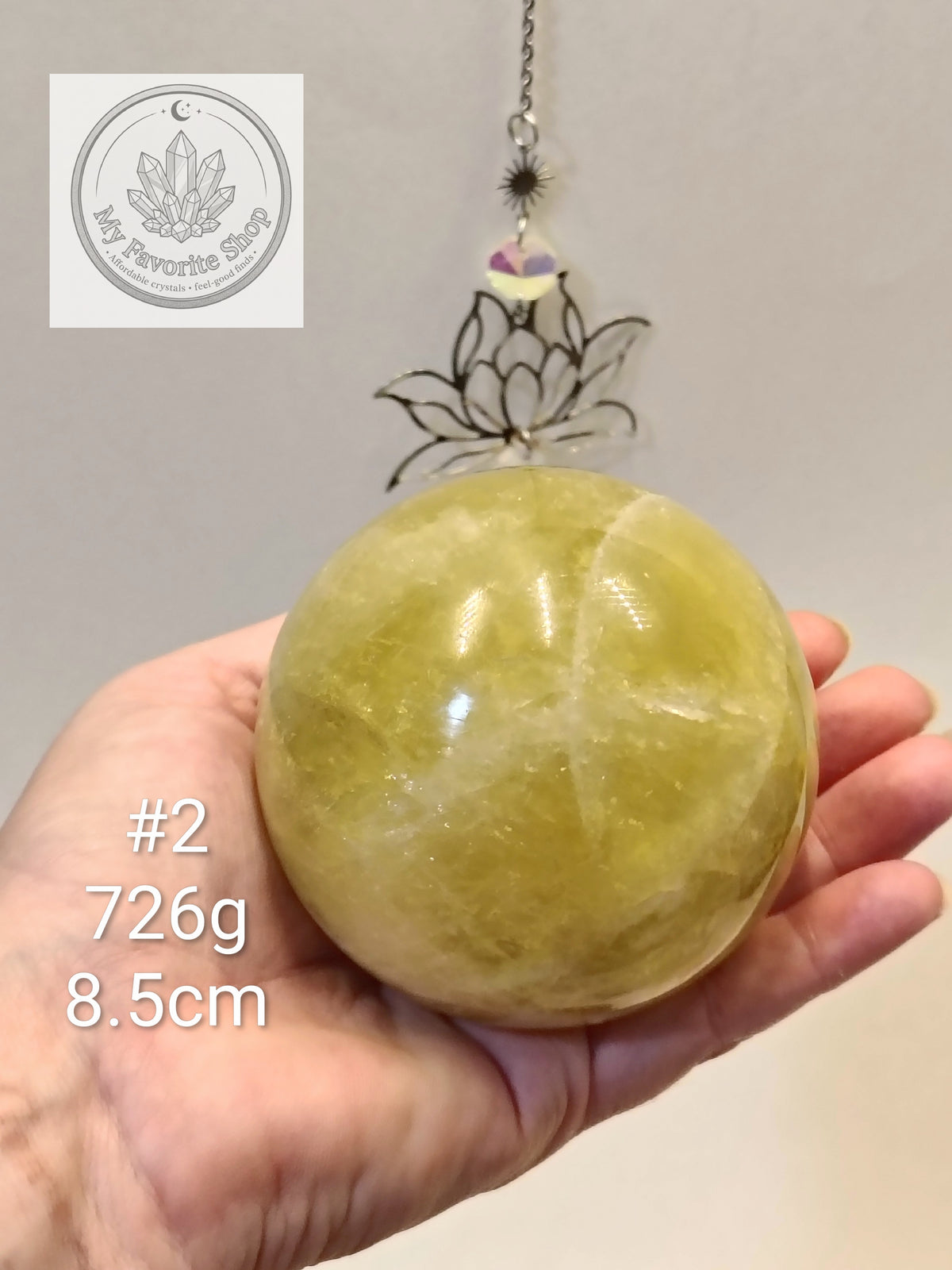 Natural Lemon Quartz Spheres – Bright & Radiant Solar Energy