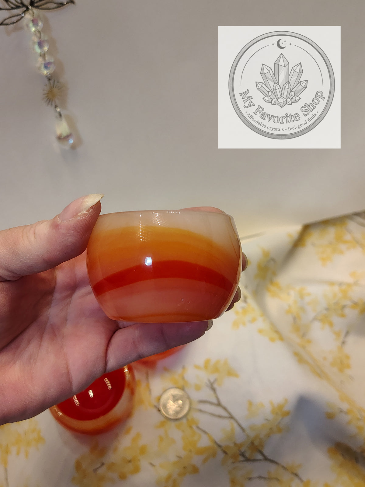 Vibrant Carnelian Agate Mini Offering Bowls
